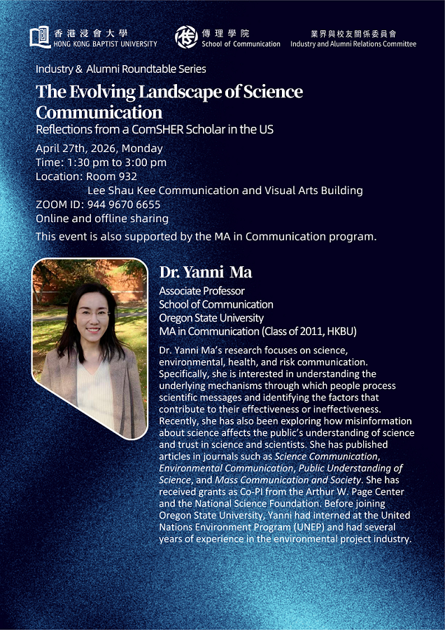 The Evolving Landscape of Science Communication: Reflections from a ComSHER Scholar in the US